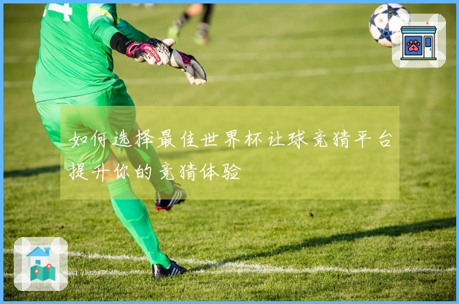 如何选择最佳世界杯让球竞猜平台提升你的竞猜体验